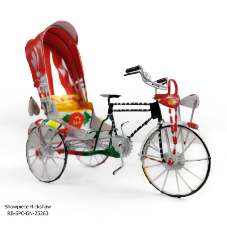 Hand Painted Metal Rickshaw
